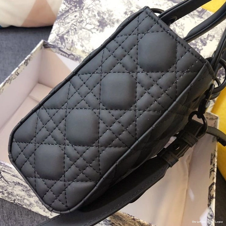 Cheap Calfskin Dior Ultramatte Black ABCDior Cannage Bag My Lady 0712 Luxury